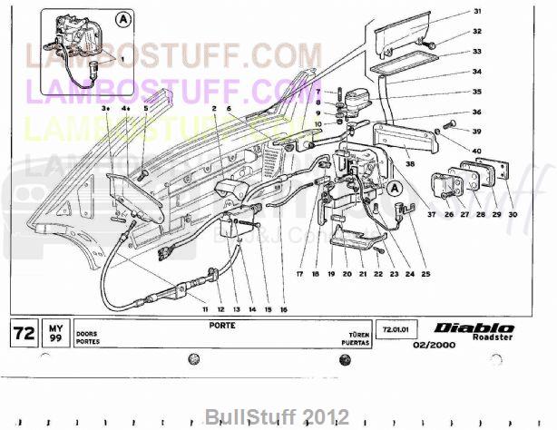 1999 Lamborghini Diablo Roadster USA Doors (72.01.01)
